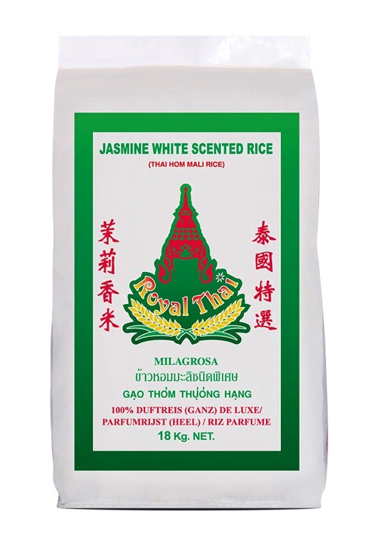 Riso thai profumato jasmine - Royal Thai 18 Kg.
